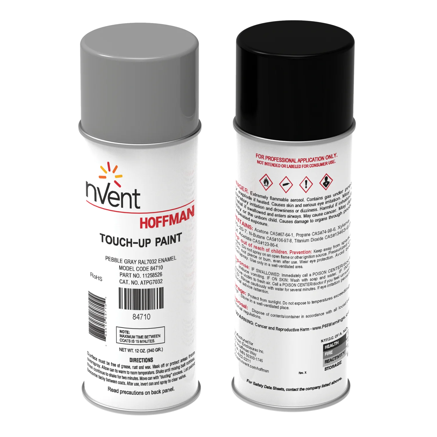 Touch-Up Paint for Enclosures and Panels, Light Gray ANSI 70