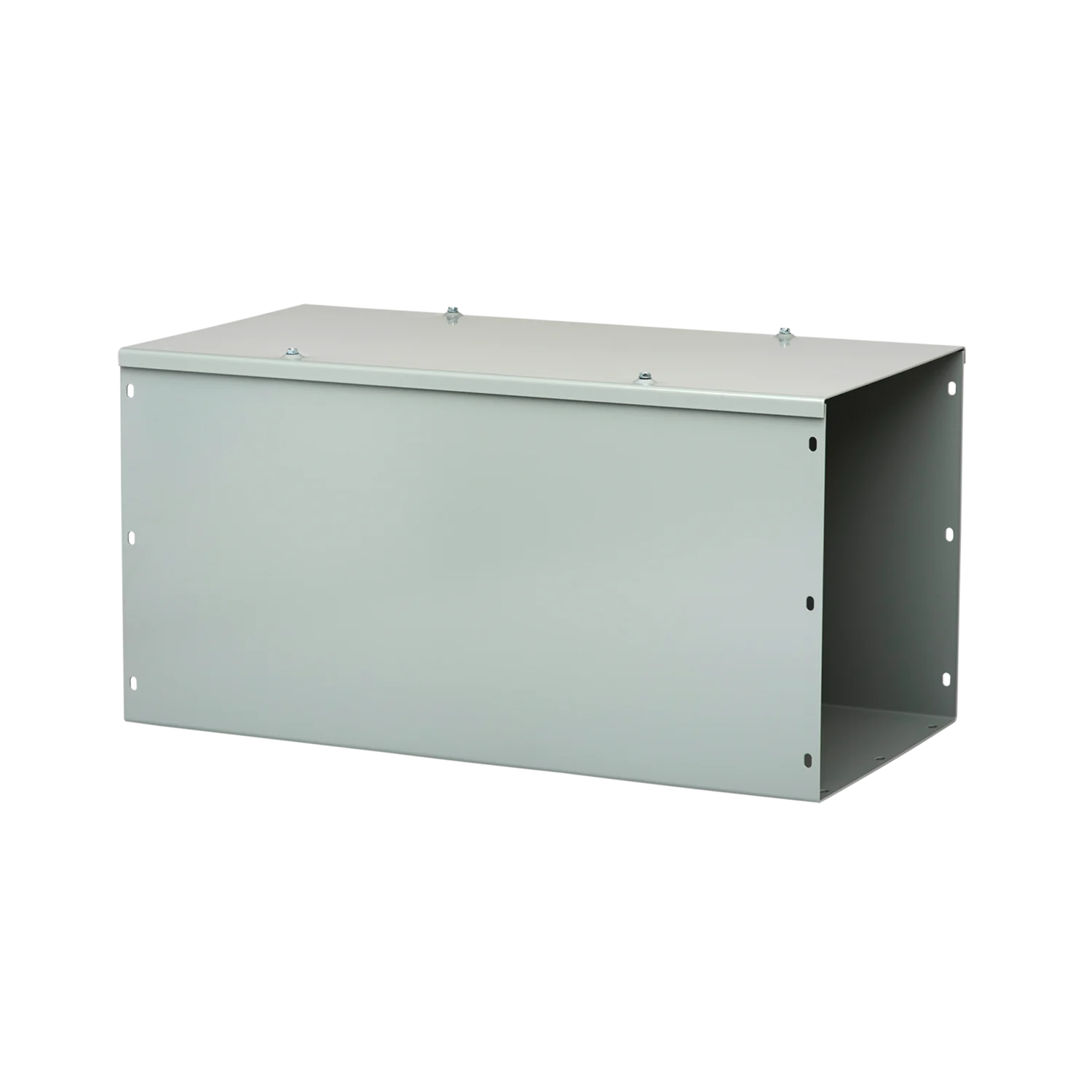 Straight Section Lay-in Hinged-Cover Type 1 no KOs, 4x4x96, Gray, Steel