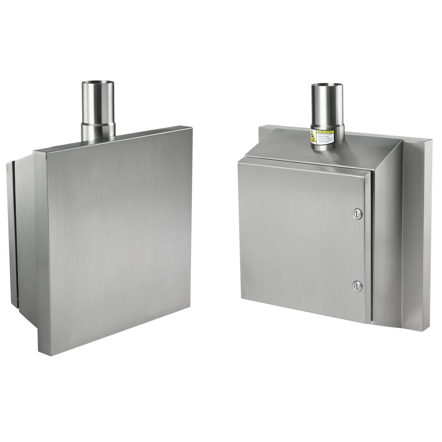 Syspend Sanitary HMI Enclosure Type 4X, 15.75x15.75x5.91, Brushed, SS304