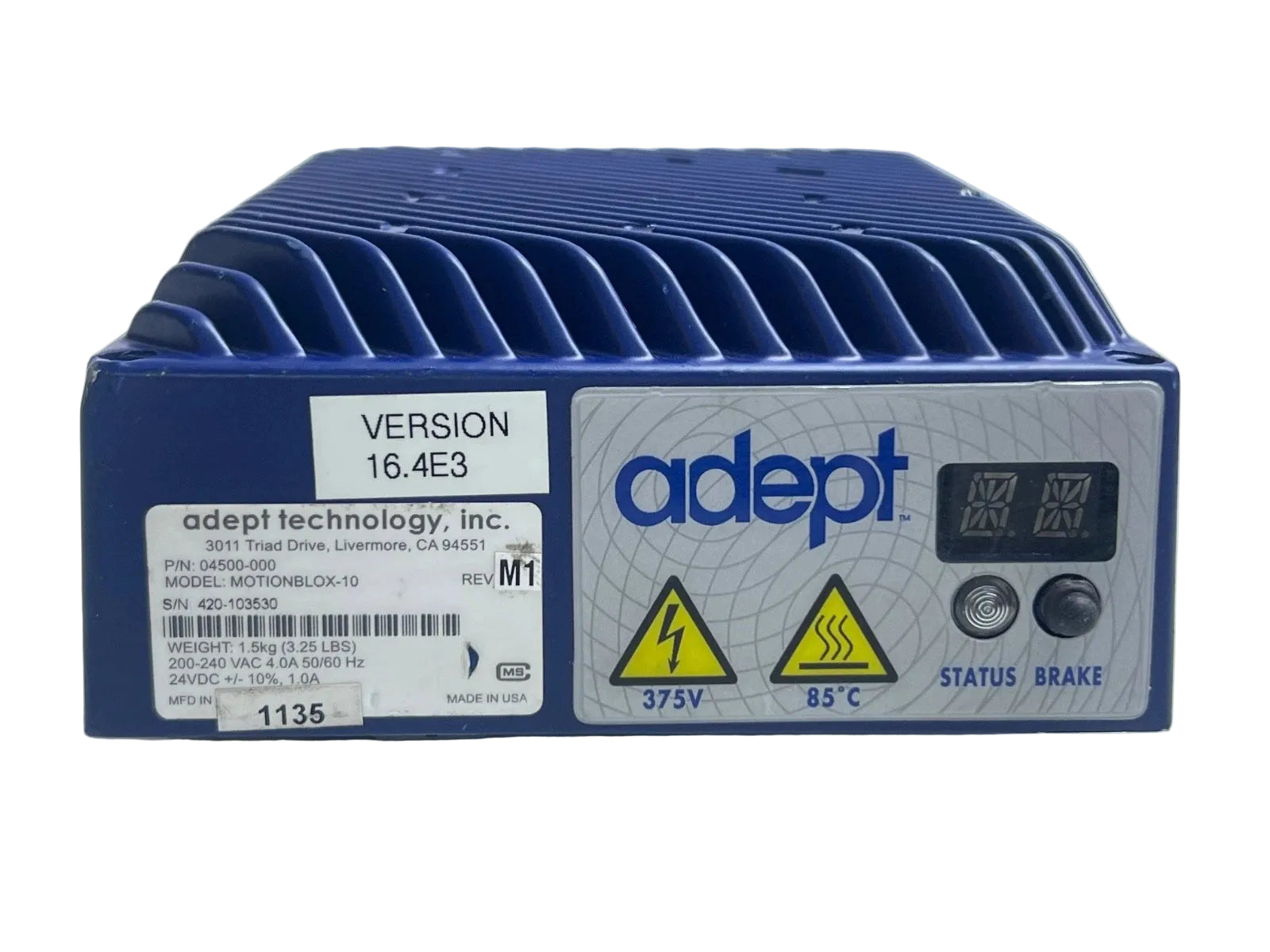 Omron Adept 04500-000 MotionBlox-10 Distributed Servo Amplifier