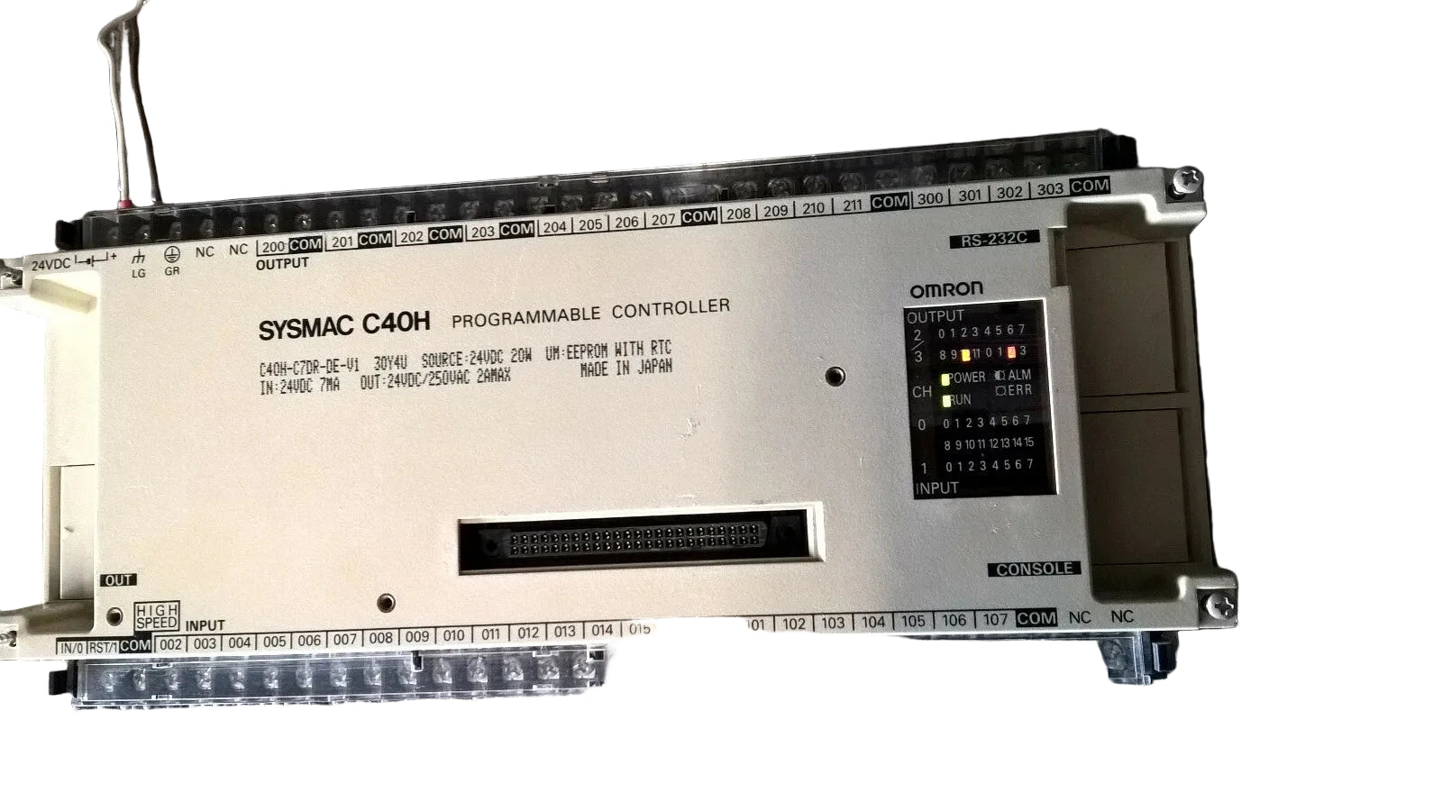 Omron C40H-C7DR-DE-V1 | Omron 24VDC PLC I/O Unit with 2A Relay Output