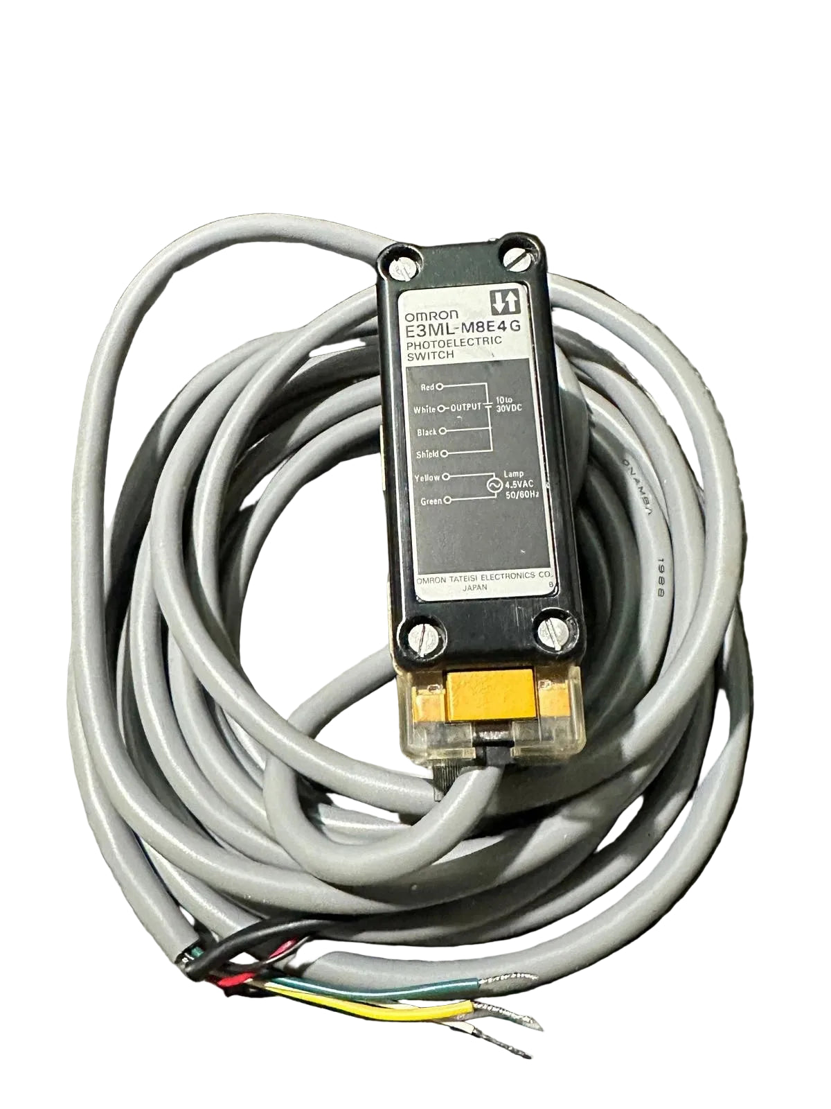 Omron E3ML-M8E4-G | Omron 8mm Color Photoelectric Sensor 10–30VDC