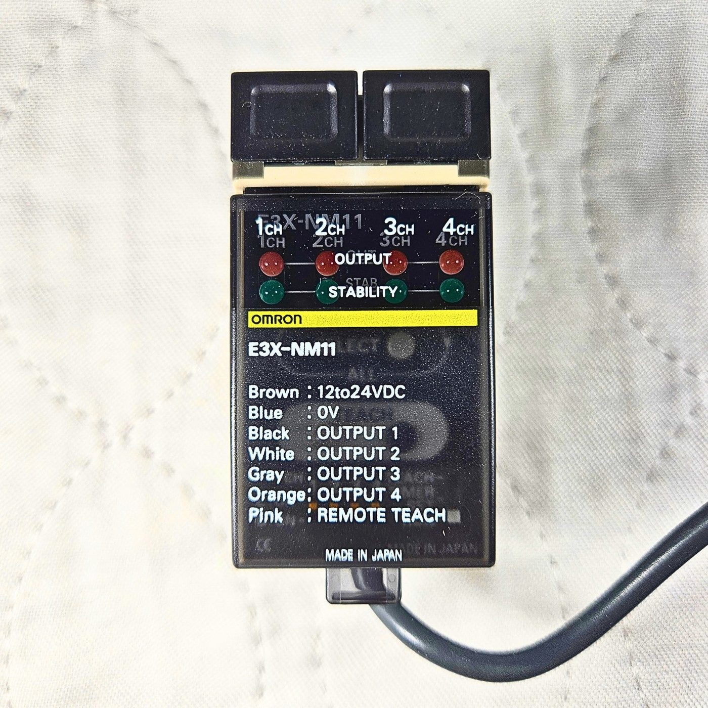 Omron E3X-NM11 Fiber Optic Sensor Amplifier 4 Channel 12-24VDC New