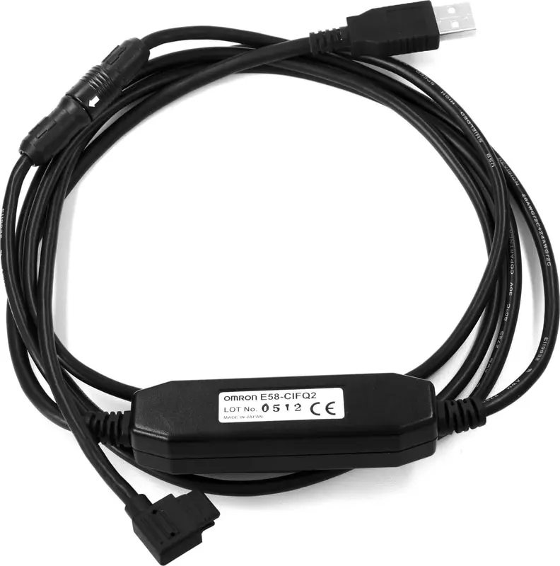 Omron E58-CIFQ2 E5CB & E5CC and E5EC* accessory, quick link programming cable, allows direct USB connection without requirement for communications card or power supply. Also the diplay will be powered