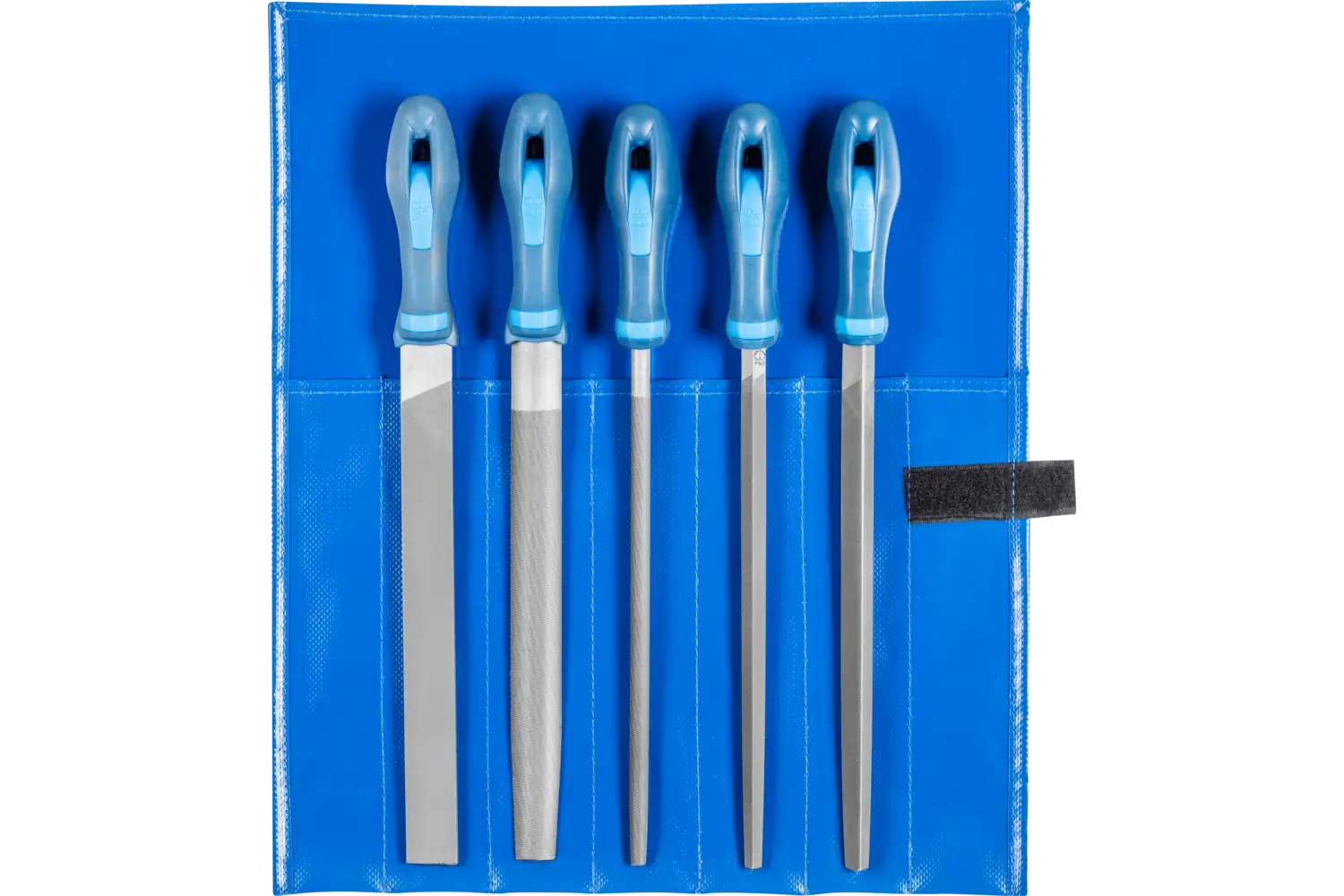 File Set - Hand, Three Square, Square, Tapered Half Round, Round 10″ Second Cut: 542 WR 250
