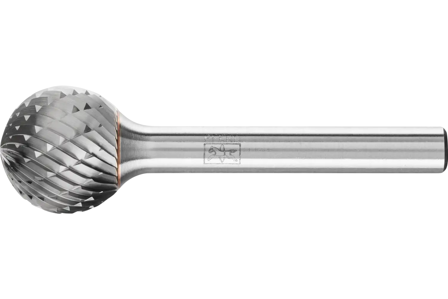 PFERD Carbide Bur SD-6 Ball Shape Double Cut 5/8″ x 9/16″ x 1/4″ Shank: KUD 15,9x14,3x6,35 Z3P