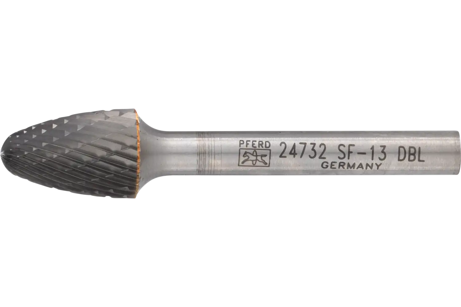 PFERD Carbide Bur SF-13 Tree Shape Double Cut 1/2″ x 3/4″ x 1/4″ Shank: RBF 12,7x19x6,35 Z3P