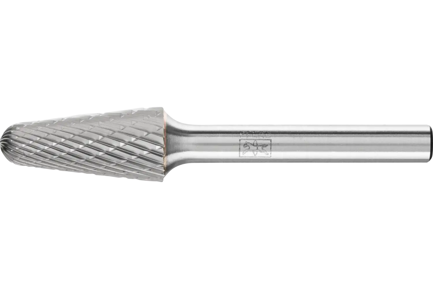 PFERD Carbide Bur SL-4 14° Taper Double Cut 1/2″ x 1-1/8″ x 1/4″ Shank: KEL 12,7x28,6x6,35 Z3P
