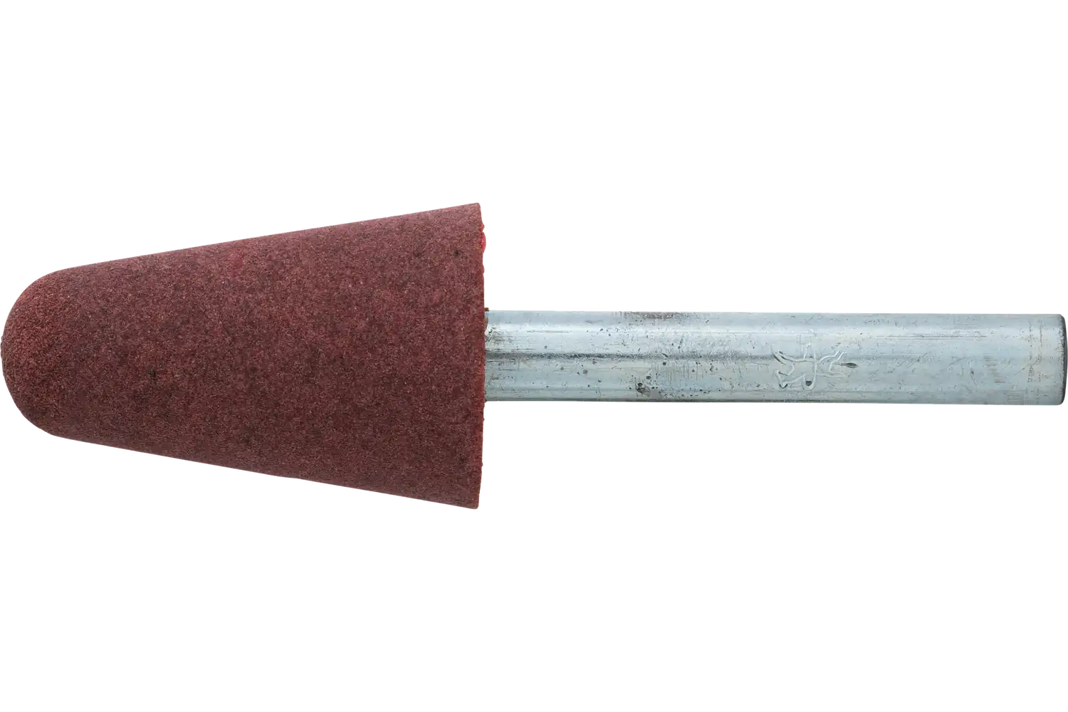 PFERD Poliflex® Mounted Point, Rubber Bond, A12 Shape, 120 Grit, 1/4″ Shank: PF KE 2032 6,3 AR 120 GR