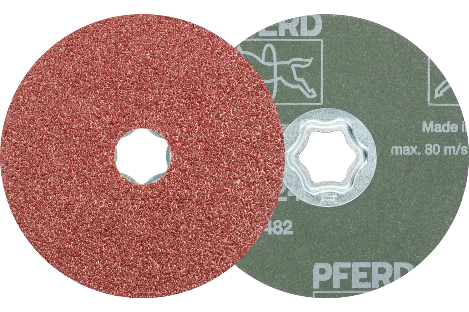 PFERD COMBICLICK® Fiber Disc, 4-1/2″ Dia, 24 Grit, Aluminum oxide: CC-FS 115 A 24