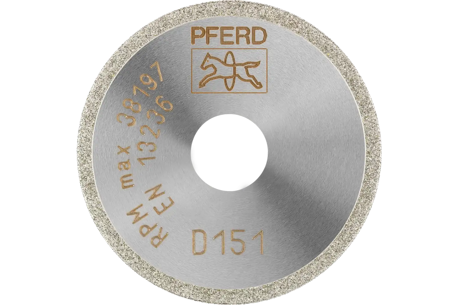 PFERD Diamond Cut-Off Wheel, 1-9/16″ x 1/32″ x 3/8″, Coarse Grit D151: D1A1R 40-1-10 D 151 GAD