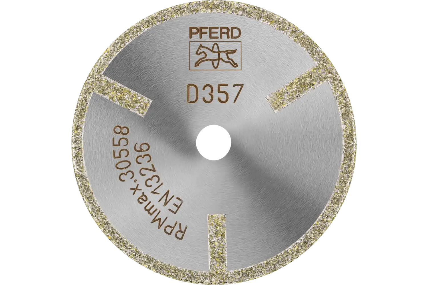 PFERD Diamond Cut-Off Wheel, 2″ x 1/16″ x 3/8″, Very Coarse Grit D357: D1A1R 50-2-10 D 357 GAG
