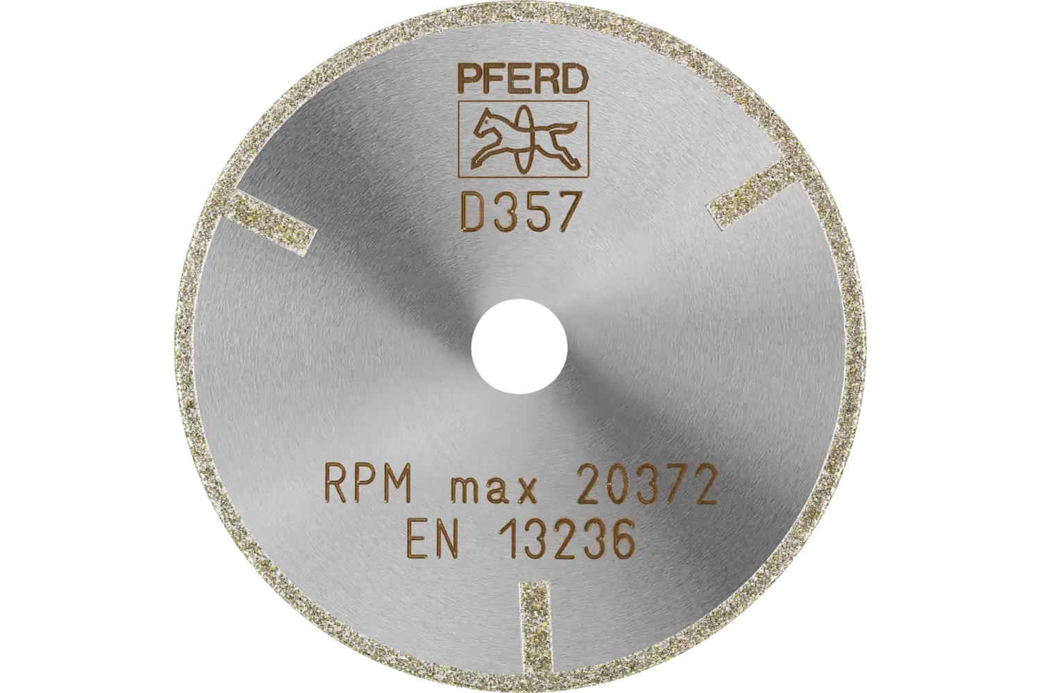PFERD Diamond Cut-Off Wheel, 3″ x 1/16″ x 3/8″, Very Coarse Grit D357: D1A1R 75-2-10 D 357 GAG