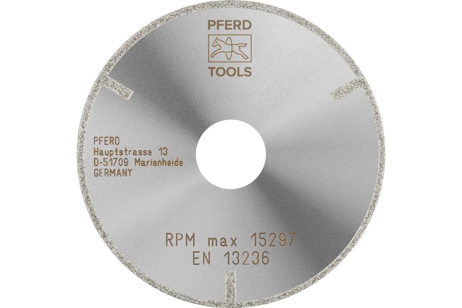 PFERD Diamond Cut-Off Wheel, 4″ x 1/16″ x 7/8″, Very Coarse Grit D427: D1A1R 100-2-22,23 D 427 GAG