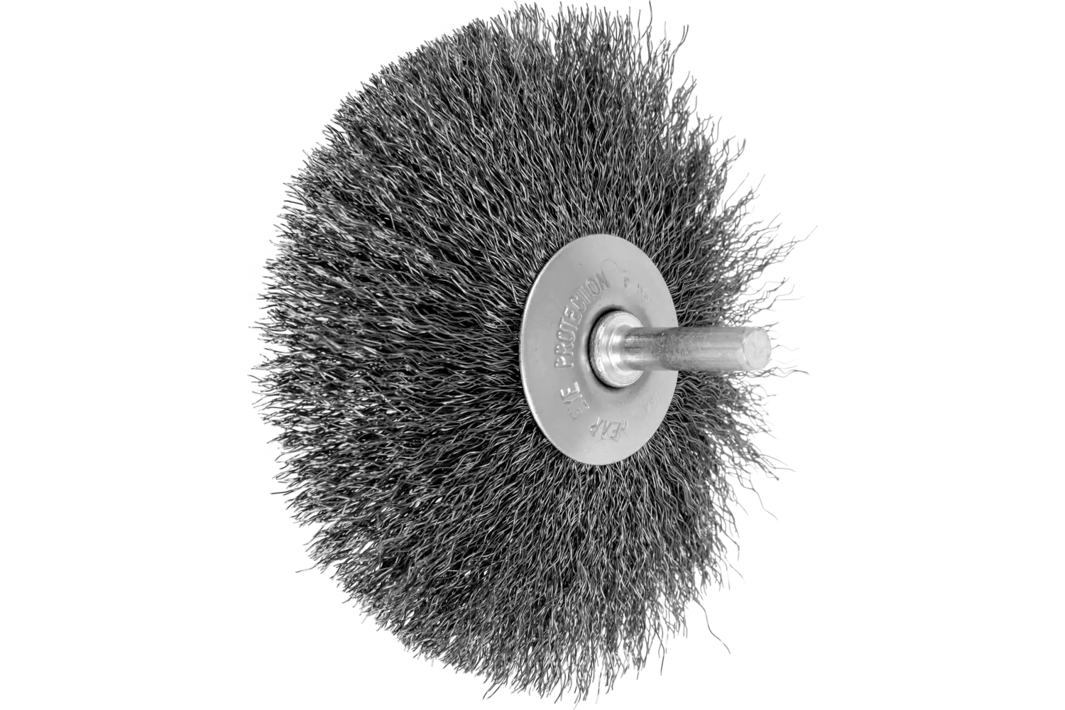 PFERD Mounted Flared Cup Brush 4″ Dia. .008 Carbon Steel 1/4″ Shank: KBU 10013/6.35 ST 0.2