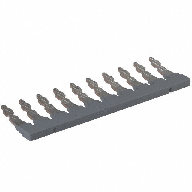 Phoenix Contact 0202138 — 10 Position Terminal Block, Cross Connection Jumper Flat Pins - Angled