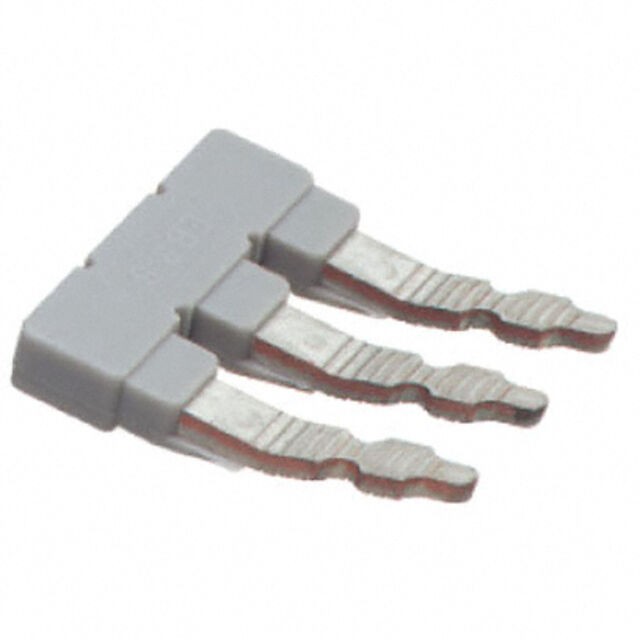 Phoenix Contact 0202141 — 3 Position Terminal Block, Cross Connection Jumper Flat Pins - Angled