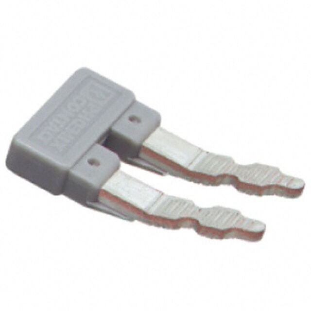 Phoenix Contact 0202154 — 2 Position Terminal Block, Cross Connection Jumper Flat Pins - Angled