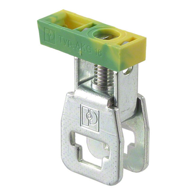 Phoenix Contact 0423027 — 1 Position Terminal Block Green, Yellow Bus Bar - Central 9.8mm