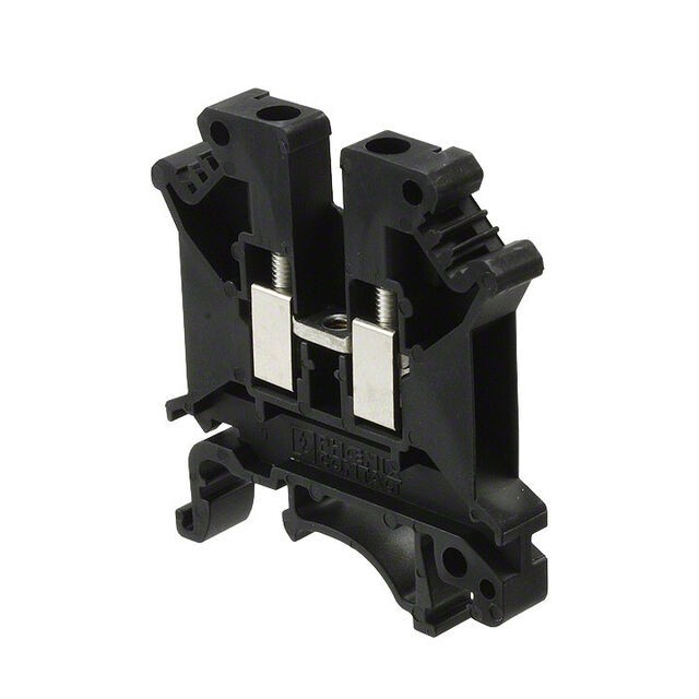 Phoenix Contact 0711344 — Terminal Block Connector 2 Position Feed Through Black 10-30 AWG
