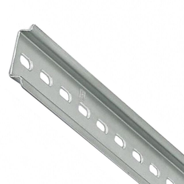 Phoenix Contact 0801733 — Din Rail Top Hat 1.378" W x 0.295" H (35.00mm x 7.50mm) Slotted Steel 78.740" (2000.00mm)
