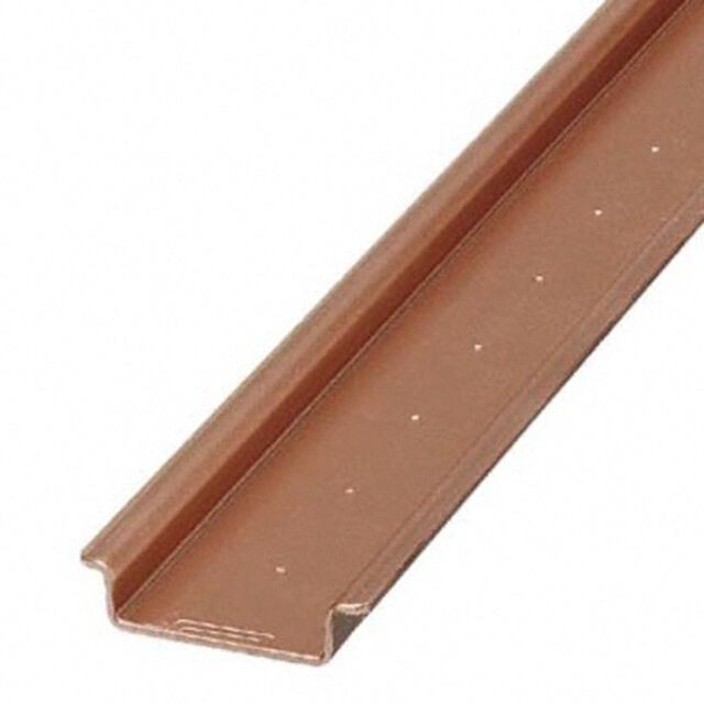 Phoenix Contact 0801762 — Din Rail Top Hat 1.378" W x 0.295" H (35.00mm x 7.50mm) Unslotted Copper 78.740" (2000.00mm)