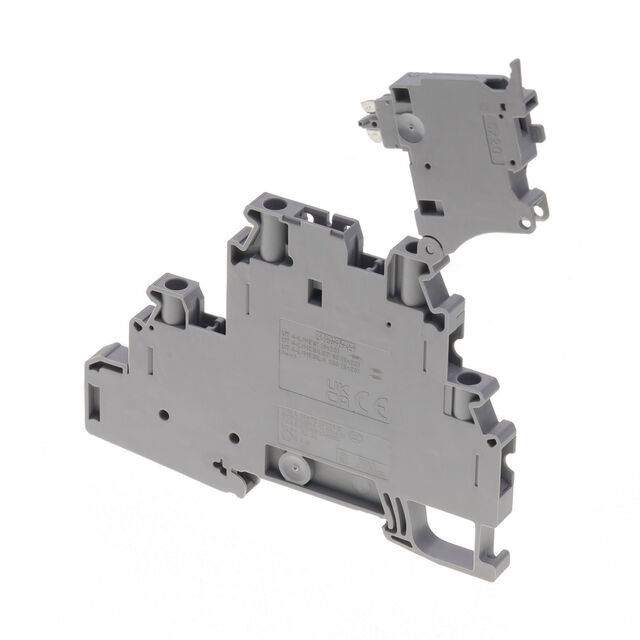 Phoenix Contact 1044423 — Terminal Block Connector 4 Position Disconnect, Feed Through Gray 10-26 AWG