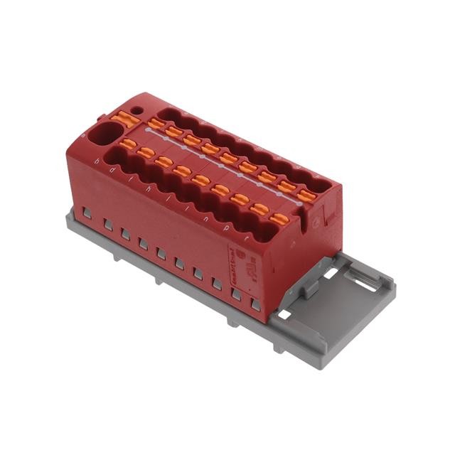 Phoenix Contact 1047456 — 19 Position Terminal Block Red Middle 21.6mm