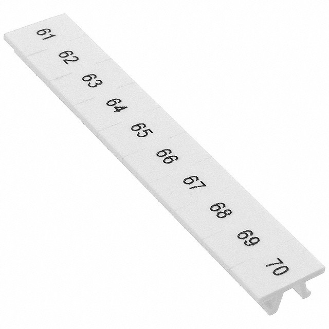 Phoenix Contact 1051016:0061 — Connector Label, Snap In For CLIPLINE ST, UT and TRABTECH TT Series