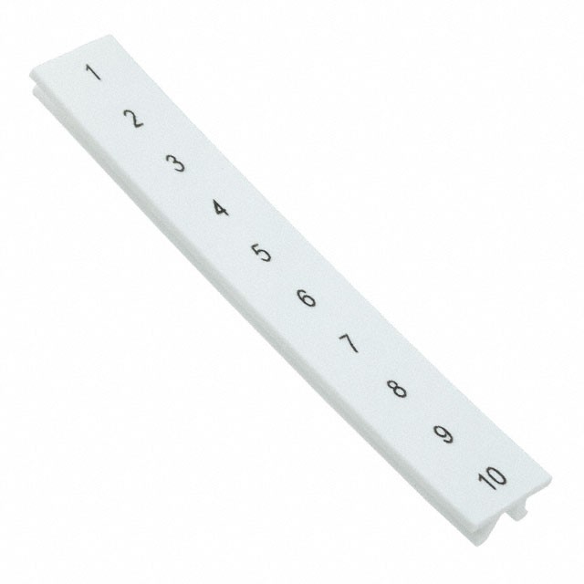 Phoenix Contact 1051029:0001 — Connector Label, Snap In For 6.2mm Wide Terminal Blocks