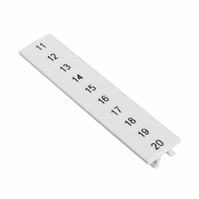 Phoenix Contact 1051029:0011 — Connector Label, Snap In For 6.2mm Wide Terminal Blocks