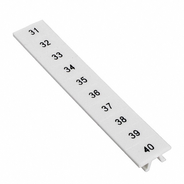 Phoenix Contact 1051029:0031 — Connector Label, Snap In For 6.2mm Wide Terminal Blocks