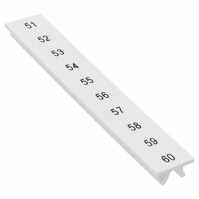 Phoenix Contact 1051029:0051 — Connector Label, Snap In For 6.2mm Wide Terminal Blocks