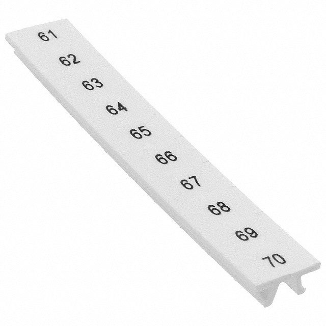 Phoenix Contact 1051029:0061 — Connector Label, Snap In For 6.2mm Wide Terminal Blocks