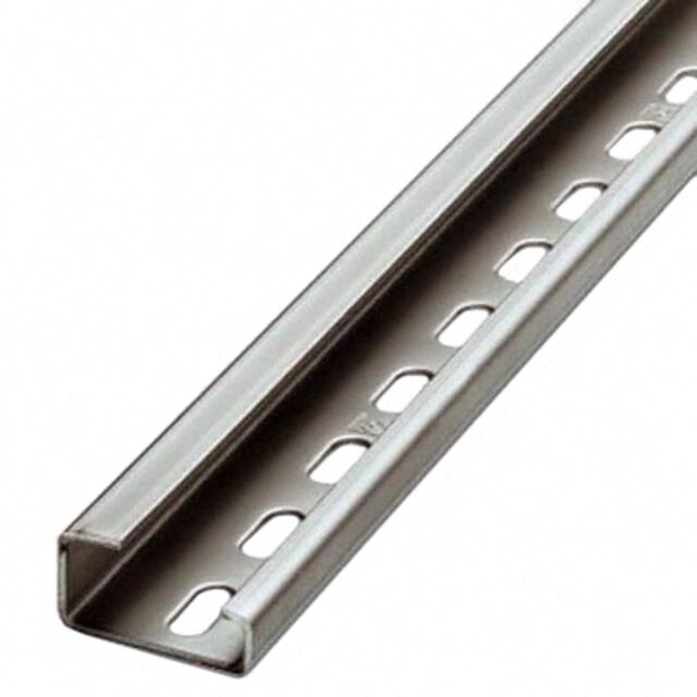 Phoenix Contact 1201002 — Din Rail G Section 1.260" W x 0.591" H (32.00mm x 15.00mm) Slotted Steel 78.740" (2000.00mm)