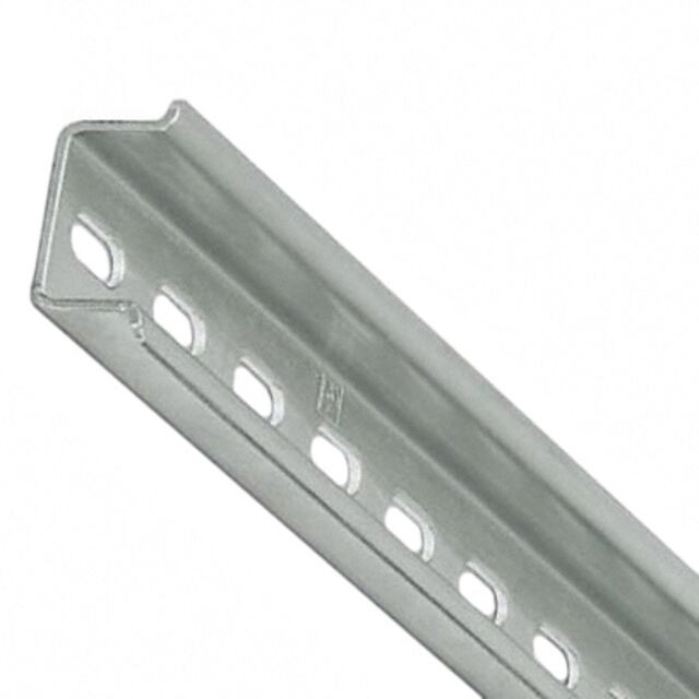 Phoenix Contact 1201730 — Din Rail Top Hat 1.378" W x 0.591" H (35.00mm x 15.00mm) Slotted Steel 78.740" (2000.00mm)