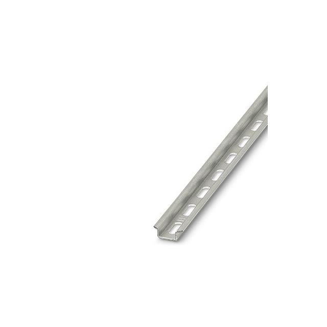 Phoenix Contact 1207646 — Din Rail Top Hat 0.591" W x 0.217" H (15.00mm x 5.50mm) Slotted Steel 39.370" (1000.00mm)