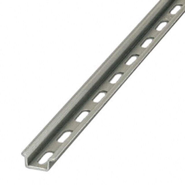 Phoenix Contact 1401763 — Din Rail Top Hat 0.591" W x 0.217" H (15.00mm x 5.50mm) Slotted Aluminum 78.740" (2000.00mm)