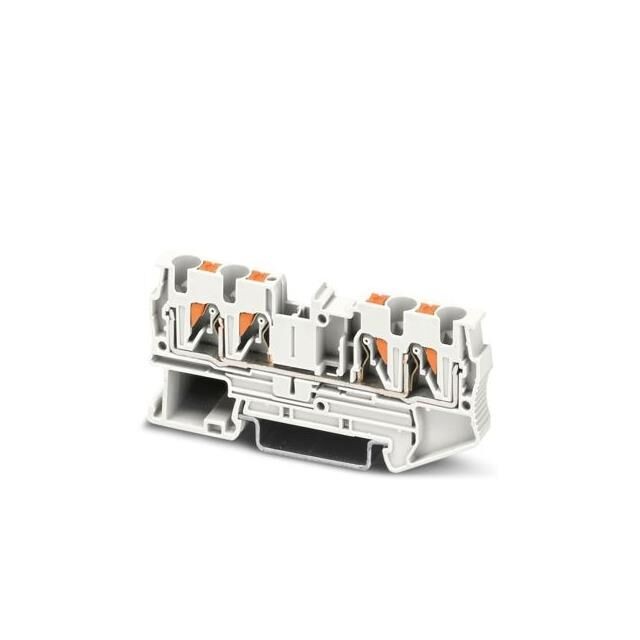 Phoenix Contact 1674246 — Terminal Block Connector 4 Position Feed Through White 10-24 AWG