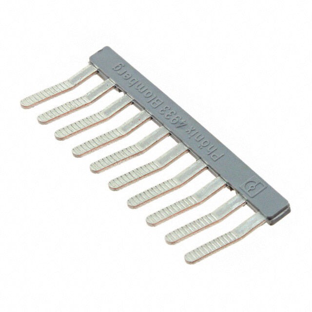 Phoenix Contact 2303132 — 10 Position Terminal Block Jumper Flat Pins - Angled