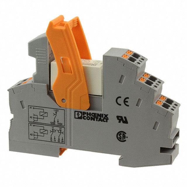 Phoenix Contact 2906223 — General Purpose Relay DPDT (2 Form C) 12VDC Coil DIN Rail