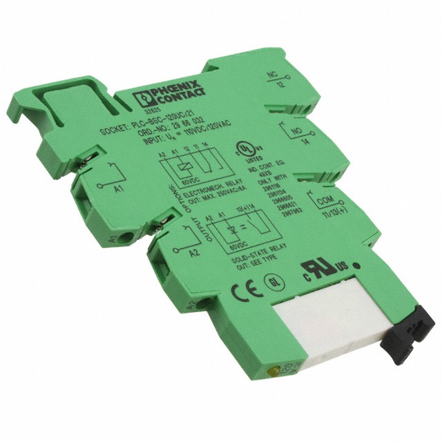 Phoenix Contact 2966197 — General Purpose Relay SPDT (1 Form C) 120VAC/DC Coil DIN Rail