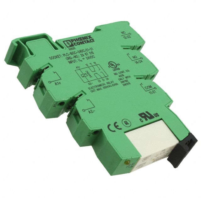 Phoenix Contact 2967060 — General Purpose Relay DPDT (2 Form C) 24VDC Coil DIN Rail