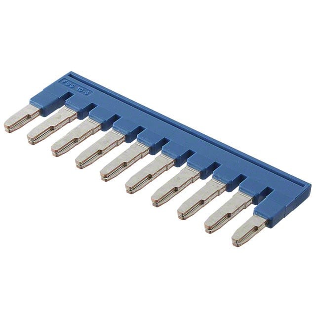 Phoenix Contact 3032198 — 10 Position Terminal Block, Cross Connection Jumper Flat Pins