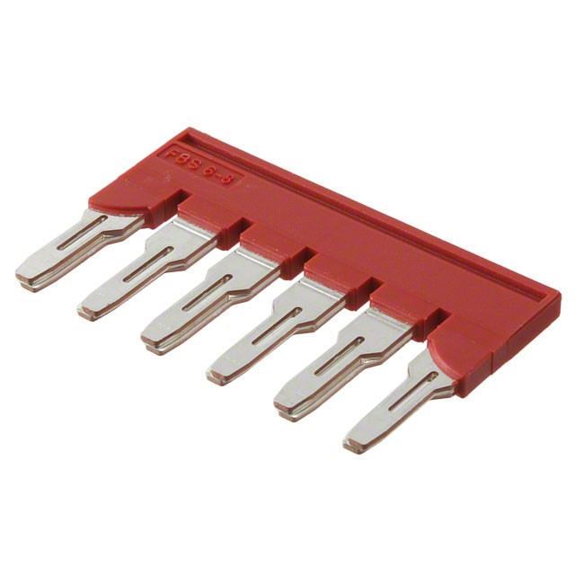 Phoenix Contact 3032470 — 6 Position Terminal Block, Cross Connection Jumper Flat Pins
