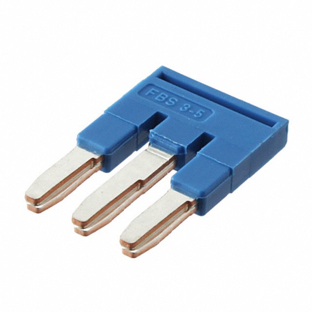 Phoenix Contact 3036880 — 3 Position Terminal Block, Cross Connection Jumper Flat Pins