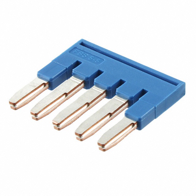 Phoenix Contact 3036903 — 5 Position Terminal Block, Cross Connection Jumper Flat Pins