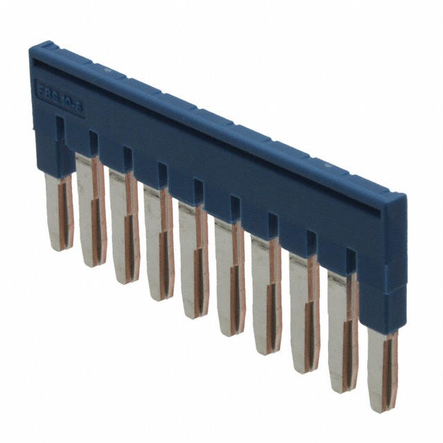 Phoenix Contact 3036916 — 10 Position Terminal Block, Cross Connection Jumper Flat Pins