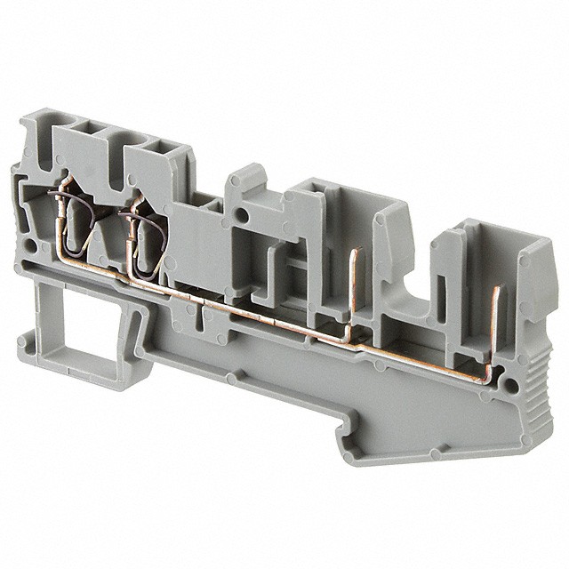 Phoenix Contact 3040038 — 4 Position Terminal Block Gray Plug Connection 5.2mm