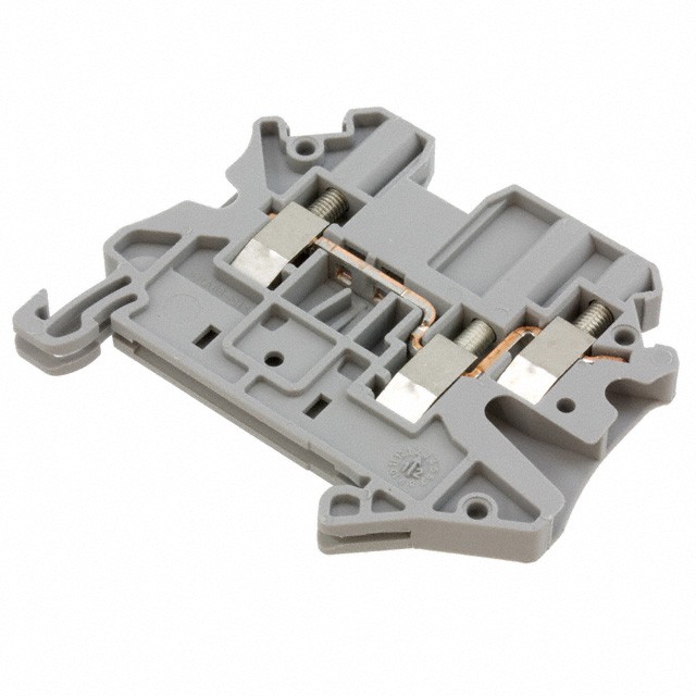 Phoenix Contact 3044513 — Terminal Block Connector 3 Position Feed Through Gray 12-26 AWG